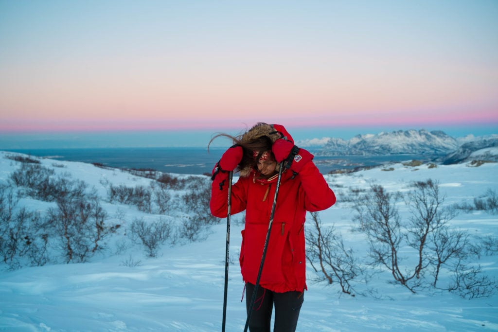 zima, ubiór zimą w Norwegii